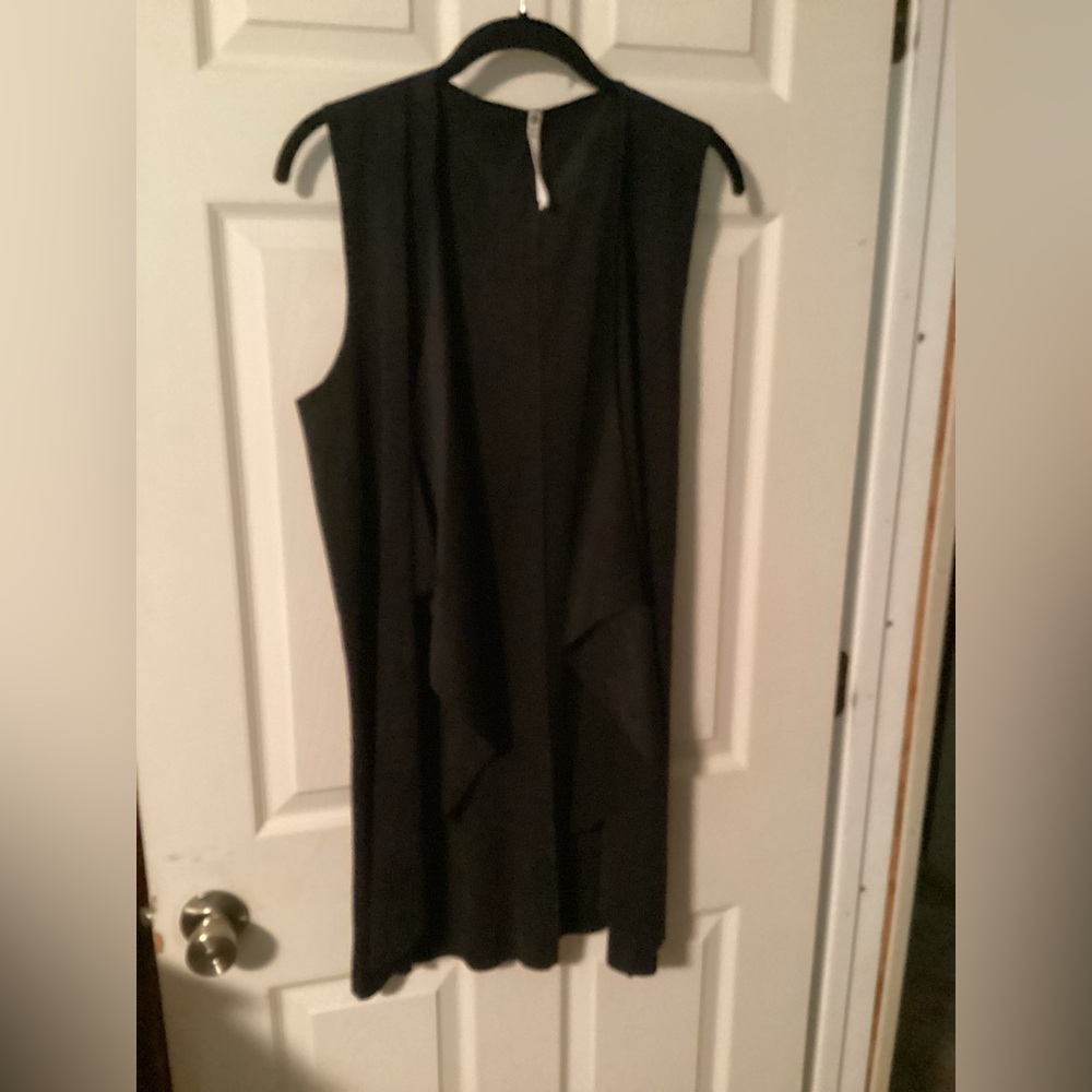Faux suede vest